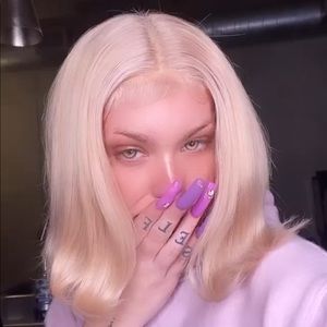 ON HOLD. CUSTOM HUMAN HAIR WIG/ plucked, bleached, custom.